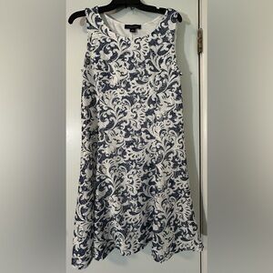 Perceptions Navy and White Floral Mini Dress
